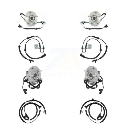 Wheel Hub Bearing Extra Sensor Front Rear Kit (8Pc) For Chrysler Town & Country