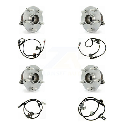 Wheel Hub Bearing And ABS Sensor Front Rear Kit (8Pc) For Suzuki Grand Vitara
