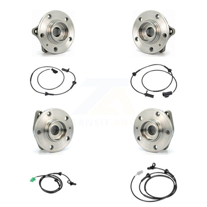 Wheel Hub Bearing And ABS Sensor Front Rear Kit (8Pc) For Volvo S60 XC70 V70 S80