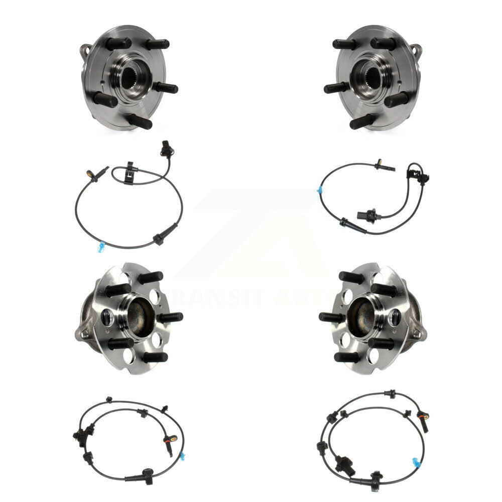 Wheel Hub Bearing ABS Sensor Front Rear Kit (8Pc) For Honda Odyssey with Harness