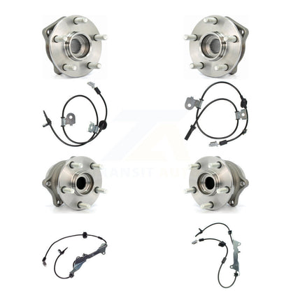 Wheel Hub Bearing And ABS Sensor Front Rear Kit (8Pc) For Subaru Forester