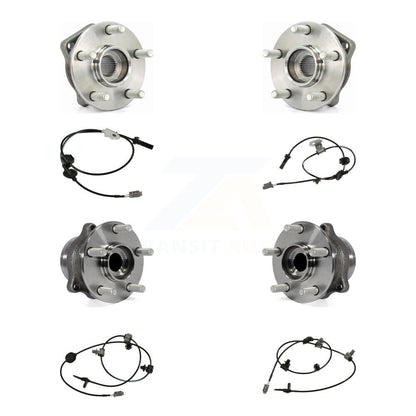 Wheel Hub Bearing And ABS Sensor Front Rear Kit (8Pc) For Subaru XV Crosstrek