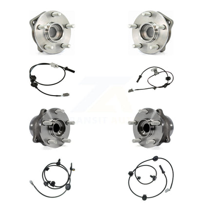 Wheel Hub Bearing And ABS Sensor Front Rear Kit (8Pc) For Subaru Impreza