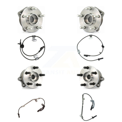 Wheel Hub Bearing And ABS Sensor Front Rear Kit (8Pc) For Subaru Outback Legacy