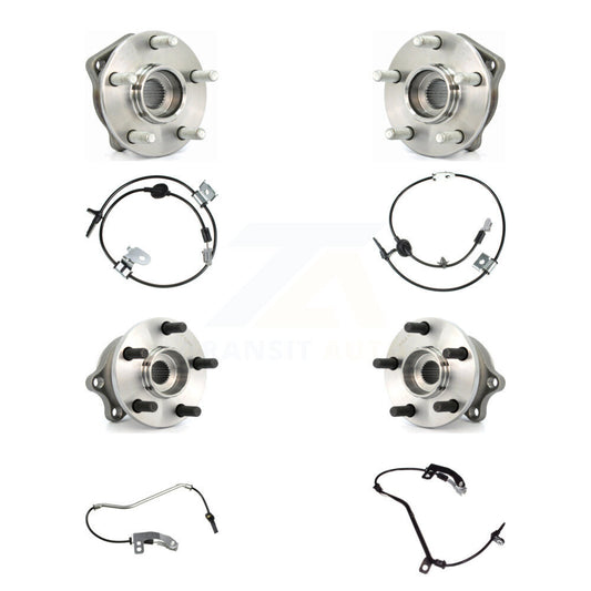Wheel Hub Bearing And ABS Sensor Front Rear Kit (8Pc) For Subaru Outback Legacy