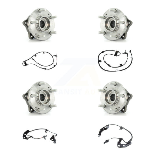 Wheel Hub Bearing ABS Sensor Front Rear Kit (8Pc) For Hyundai Santa Fe Sport Kia