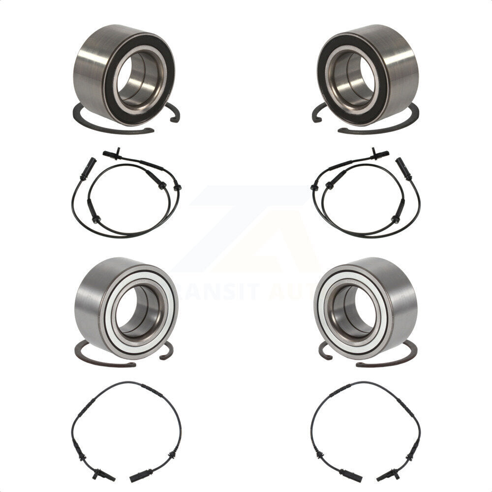 Wheel Bearing & ABS Sensor Front Rear Kit For 2010 BMW X3 3.0L with 4-Wheel