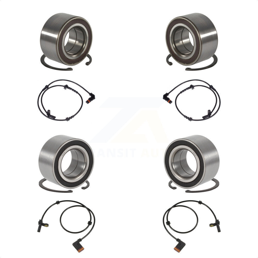 Wheel Bearing Sensor Front Rear Kit For Mercedes-Benz S350 3.0L with 4-Wheel ABS
