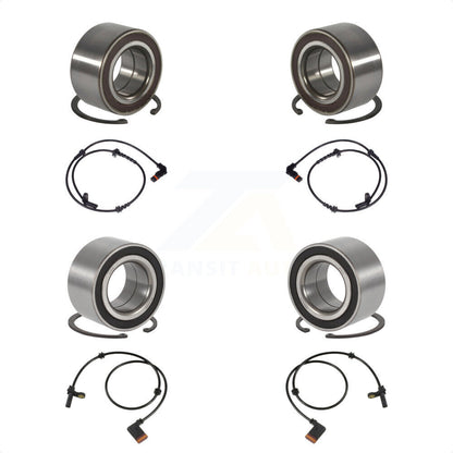 Wheel Bearing Sensor Front Rear Kit For Mercedes-Benz S350 3.0L with 4-Wheel ABS