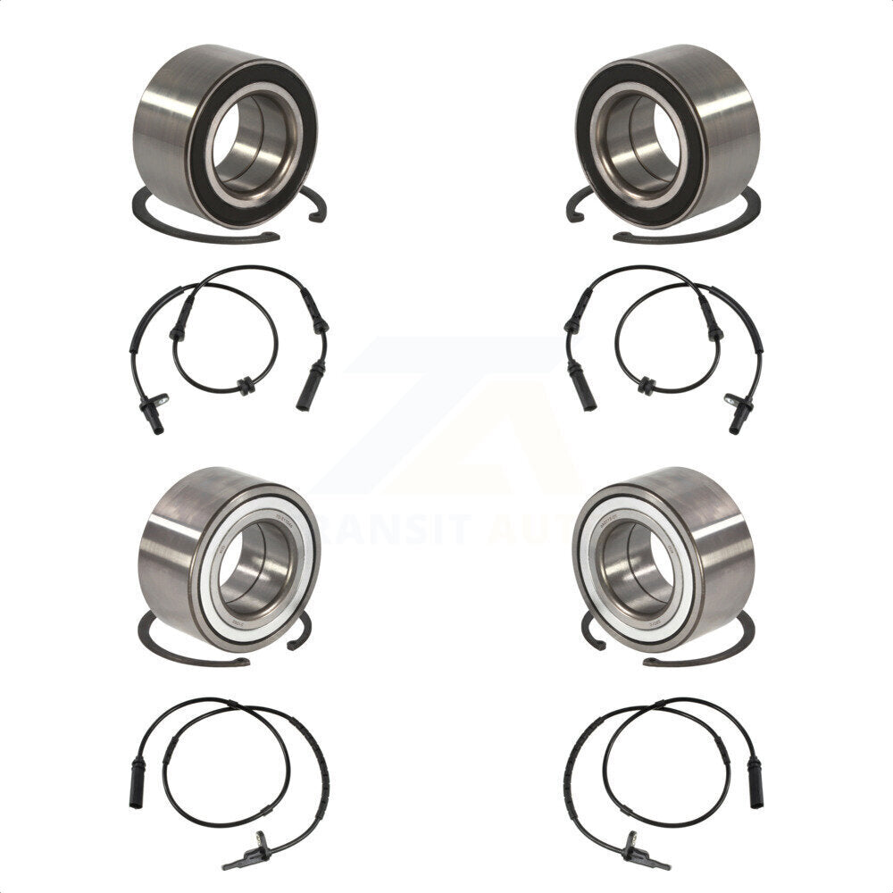 Wheel Bearing And ABS Sensor Front Rear Kit For BMW 335i xDrive