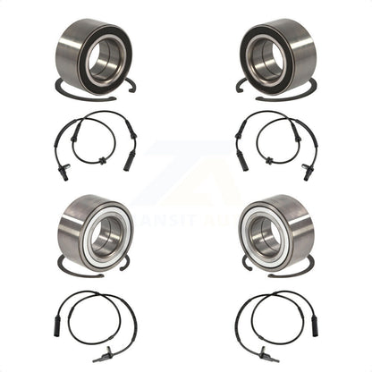 Wheel Bearing And ABS Sensor Front Rear Kit For BMW 335i xDrive