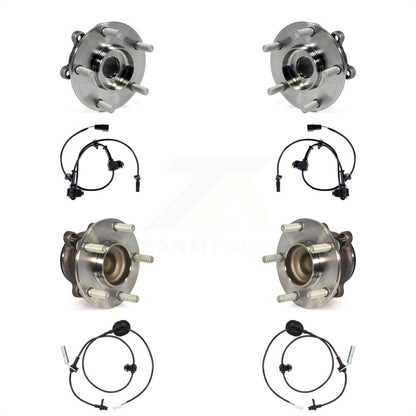 Wheel Hub Bearing Sensor Front Rear Kit For 14-17 Mazda 6 2.5L with 4-Wheel ABS