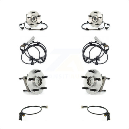 Wheel Hub Bearing Extra Sensor Front Rear Kit For Jeep Grand Cherokee Commander