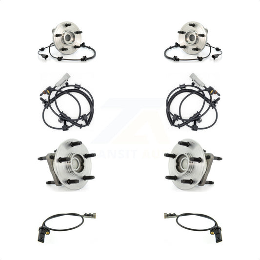 Wheel Hub Bearing Extra Sensor Front Rear Kit For Jeep Grand Cherokee Commander