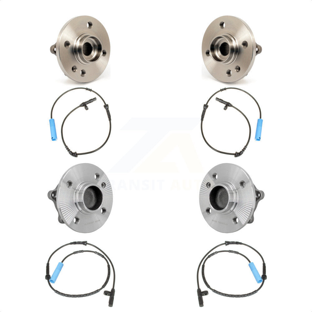 Wheel Hub Bearing & Sensor Front Rear Kit For 2007-2008 Mini Cooper with Harness