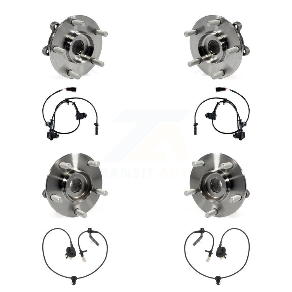 Wheel Hub Bearing & Sensor Front Rear Kit For 2014-2015 Mazda CX-5 with Harness