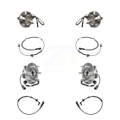 Wheel Hub Bearing & Extra Sensor Front Rear Kit For 2010 Ford Expedition Lincoln