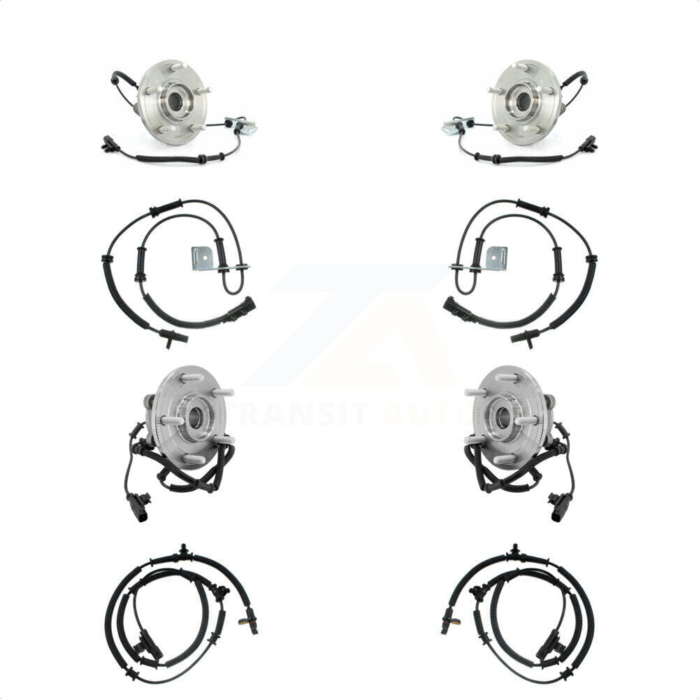 Wheel Hub Bearing Extra Sensor Front Rear Kit For Dodge Grand Caravan Chrysler &