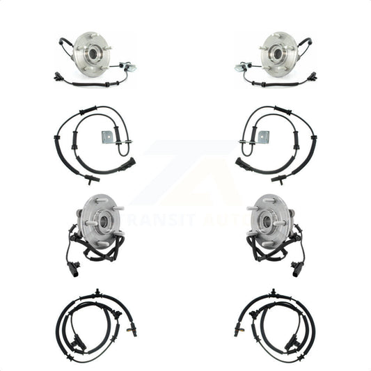 Wheel Hub Bearing Extra Sensor Front Rear Kit For Dodge Grand Caravan Chrysler &