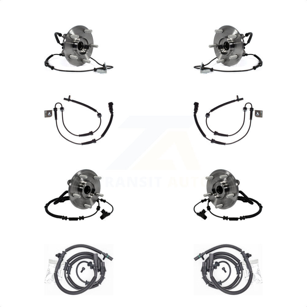 Wheel Hub Bearing Extra Sensor Front Rear Kit For Dodge Grand Caravan Chrysler &