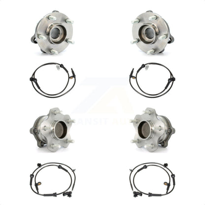 Wheel Hub Bearing And ABS Sensor Front Rear Kit For Nissan Altima Maxima