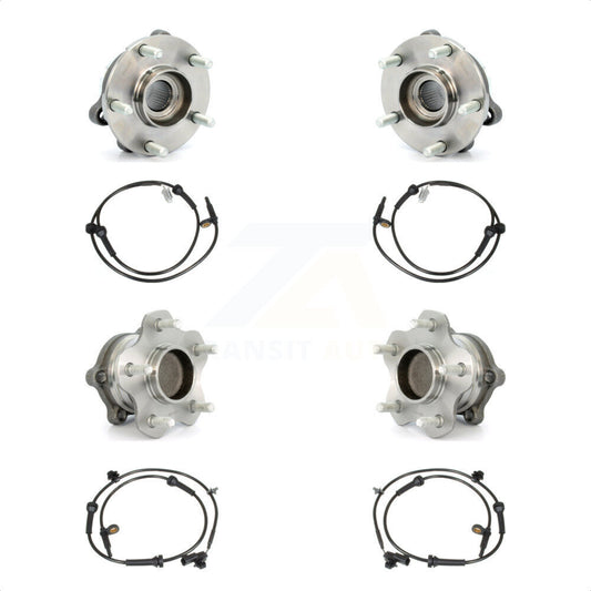 Wheel Hub Bearing And ABS Sensor Front Rear Kit For Nissan Altima Maxima
