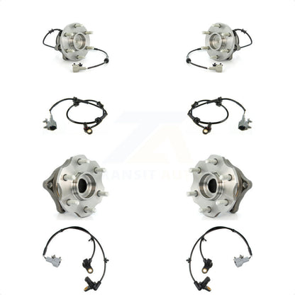 Wheel Hub Bearing Extra Sensor Front Rear Kit For Nissan Pathfinder with Harness