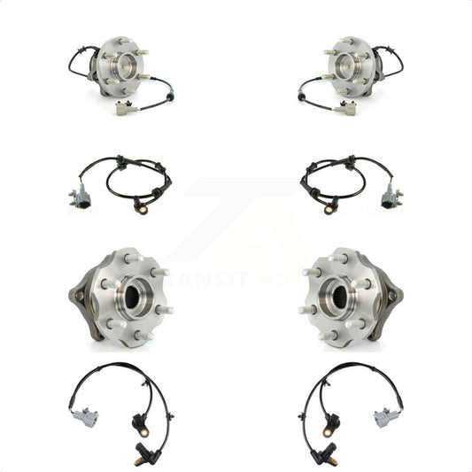 Wheel Hub Bearing Extra Sensor Front Rear Kit For Nissan Pathfinder with Harness