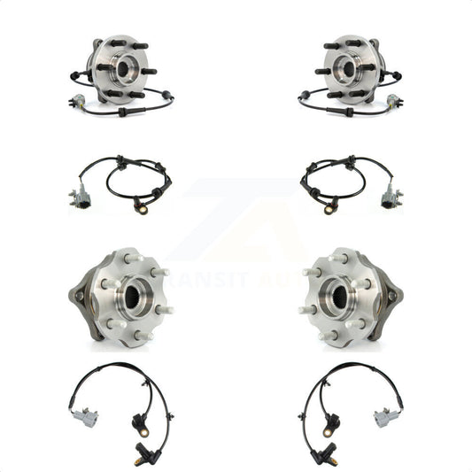 Wheel Hub Bearing Extra Sensor Front Rear Kit For Nissan Pathfinder with Harness