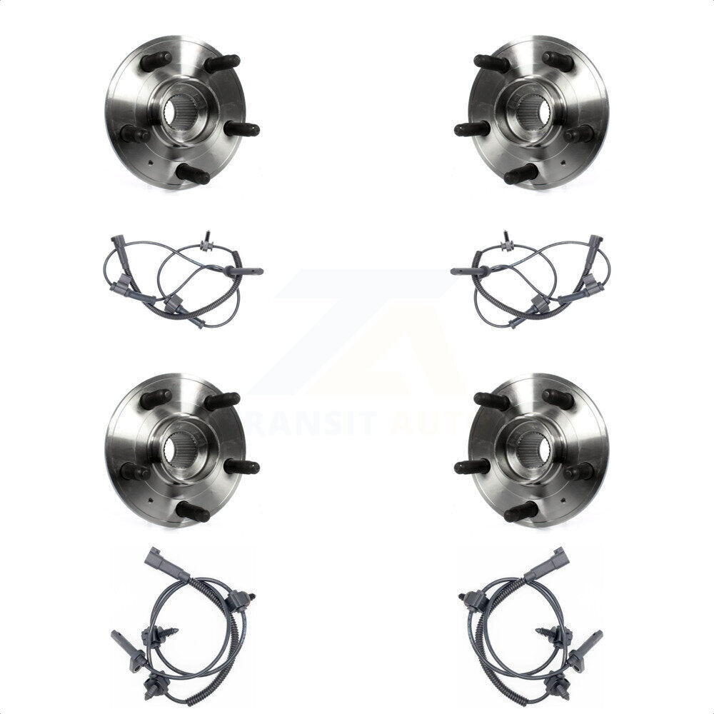 Wheel Hub Bearing And ABS Sensor Front Rear Kit For Cadillac CTS with Harness