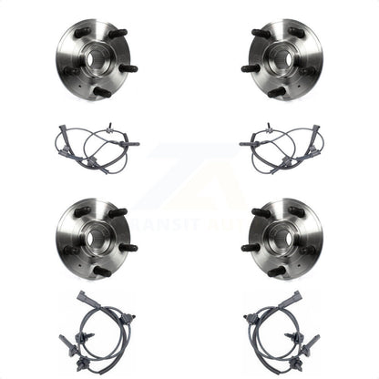 Wheel Hub Bearing And ABS Sensor Front Rear Kit For Cadillac CTS with Harness
