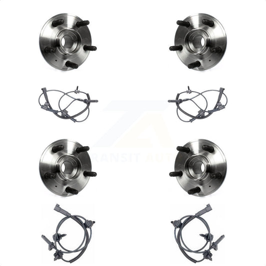 Wheel Hub Bearing And ABS Sensor Front Rear Kit For Cadillac CTS with Harness