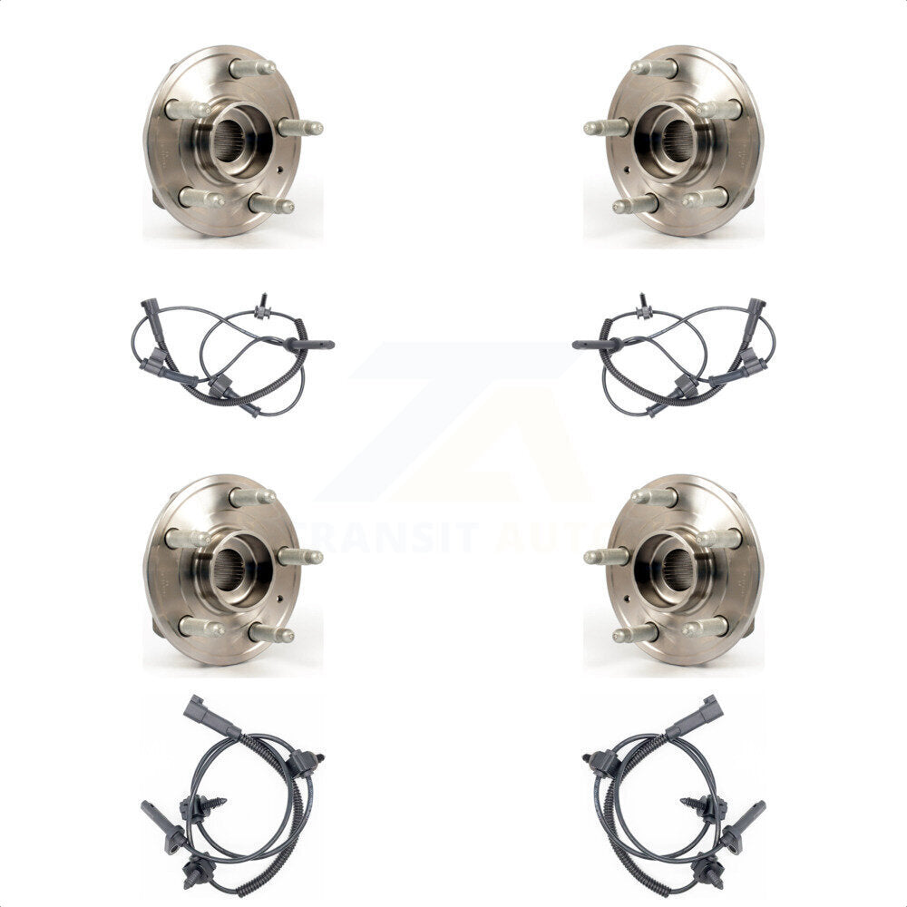 Wheel Hub Bearing And ABS Sensor Front Rear Kit For Cadillac CTS with Harness