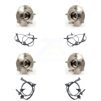 Wheel Hub Bearing And ABS Sensor Front Rear Kit For Cadillac CTS with Harness