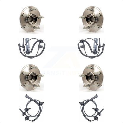Wheel Hub Bearing And ABS Sensor Front Rear Kit For Cadillac CTS with Harness