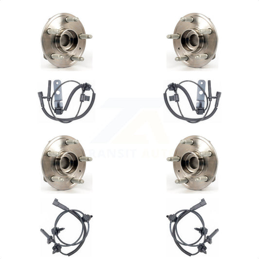 Wheel Hub Bearing And ABS Sensor Front Rear Kit For Cadillac CTS with Harness