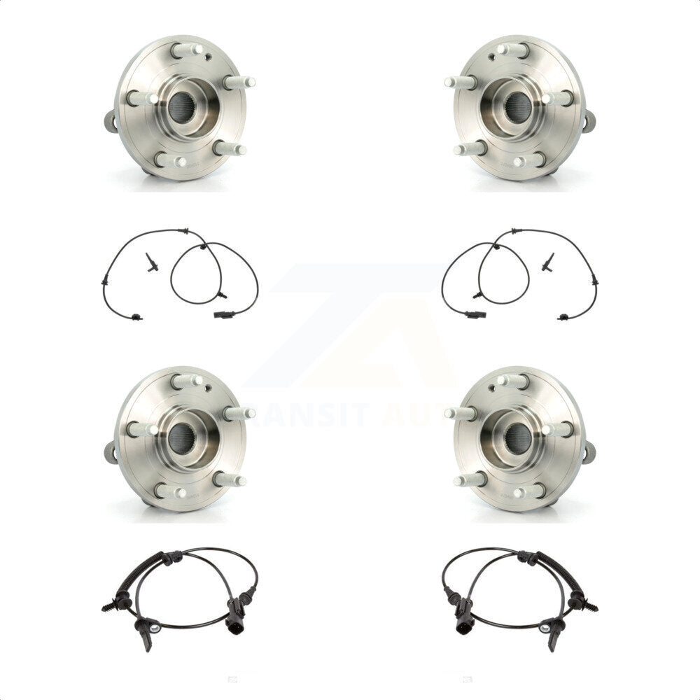 Wheel Hub Bearing ABS Sensor Front Rear Kit For Ford Police Interceptor Utility