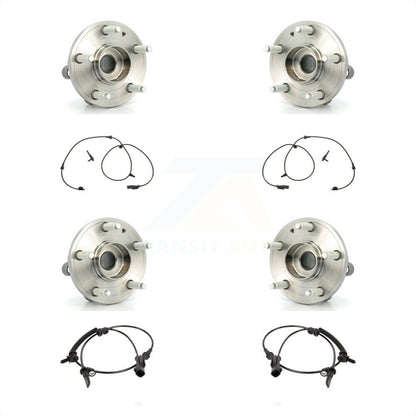 Wheel Hub Bearing ABS Sensor Front Rear Kit For Ford Police Interceptor Utility