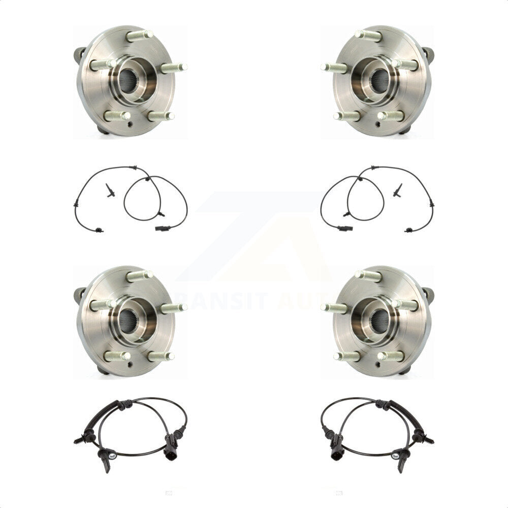Wheel Hub Bearing And ABS Sensor Front Rear Kit For Ford Taurus with Harness