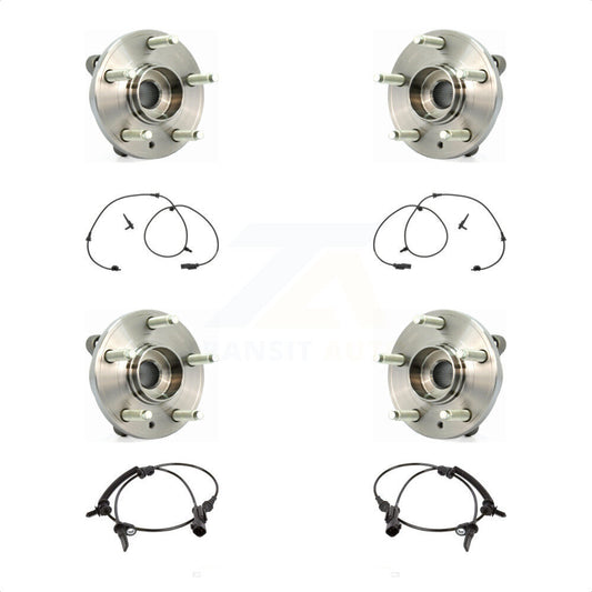 Wheel Hub Bearing And ABS Sensor Front Rear Kit For Ford Taurus with Harness
