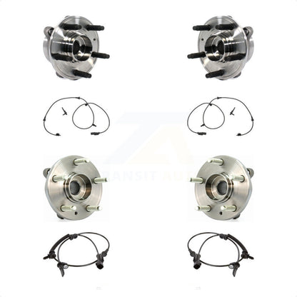 Wheel Hub Bearing & ABS Sensor Front Rear Kit For Ford Police Interceptor Sedan
