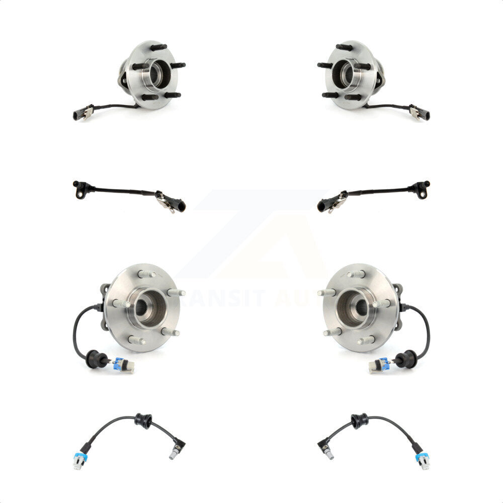 Wheel Hub Bearing & Extra Sensor Front Rear Kit For Saturn Vue Chevrolet Equinox