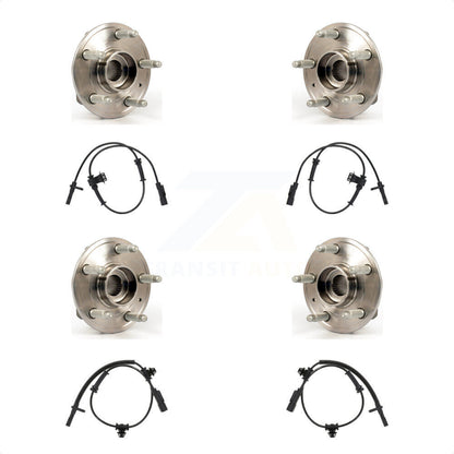 Wheel Hub Bearing & ABS Sensor Front Rear Kit For Chevrolet Camaro with Harness