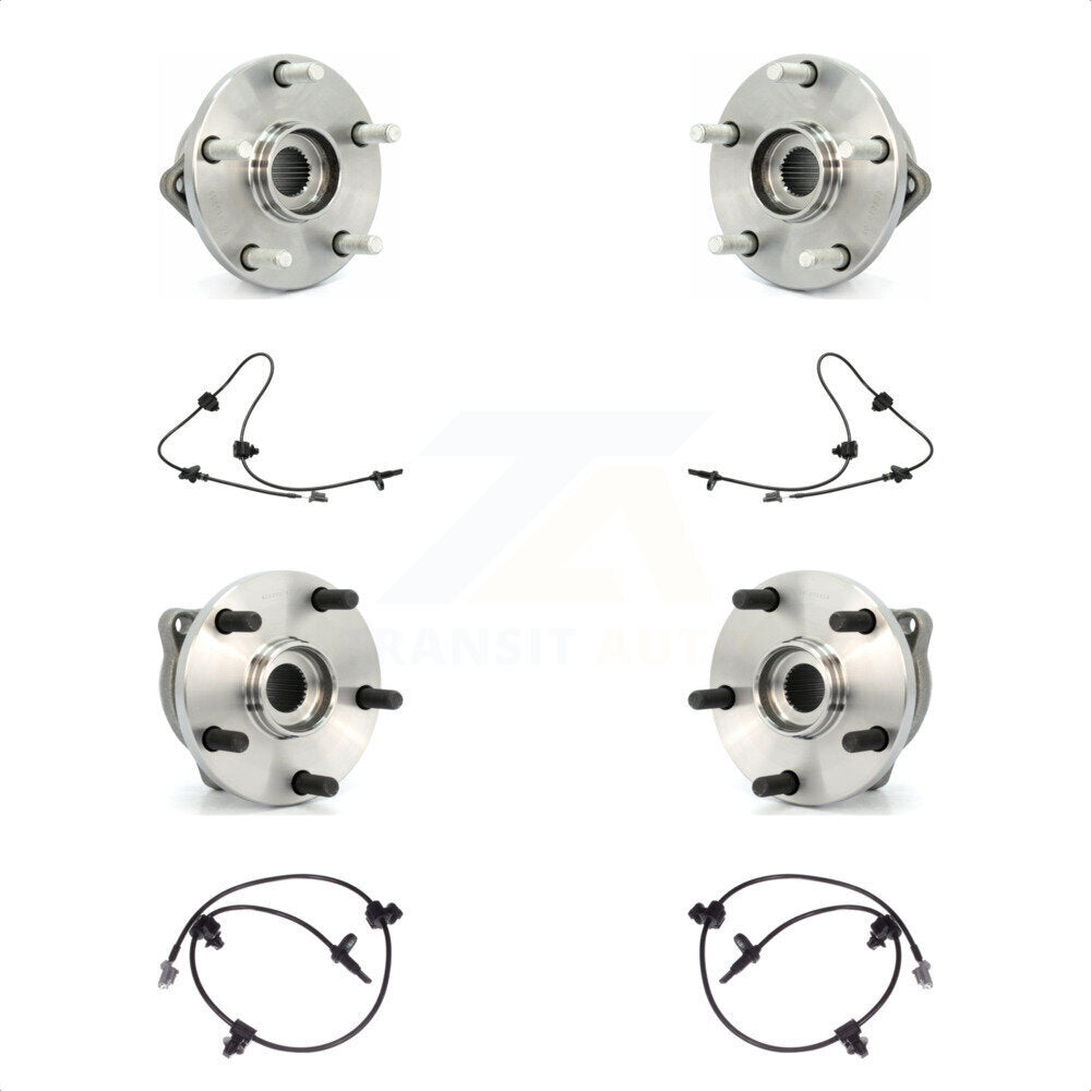 Wheel Hub Bearing Sensor Front Rear Kit For Subaru Tribeca 3.6L with 4-Wheel ABS