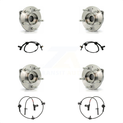 Wheel Hub Bearing And ABS Sensor Front Rear Kit For 2013-2019 Cadillac ATS AWD