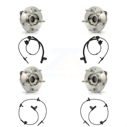 Wheel Hub Bearing And ABS Sensor Front Rear Kit For 2013-2019 Cadillac ATS AWD