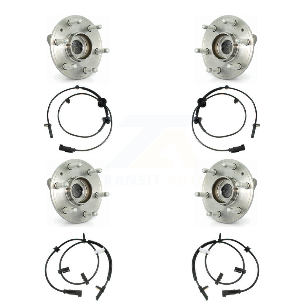 Wheel Hub Bearing & Sensor Front Rear Kit For GMC Acadia Buick Enclave Chevrolet