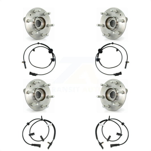 Wheel Hub Bearing & Sensor Front Rear Kit For GMC Acadia Buick Enclave Chevrolet