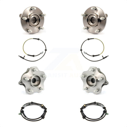 Wheel Hub Bearing And ABS Sensor Front Rear Kit For Nissan Rogue with Harness