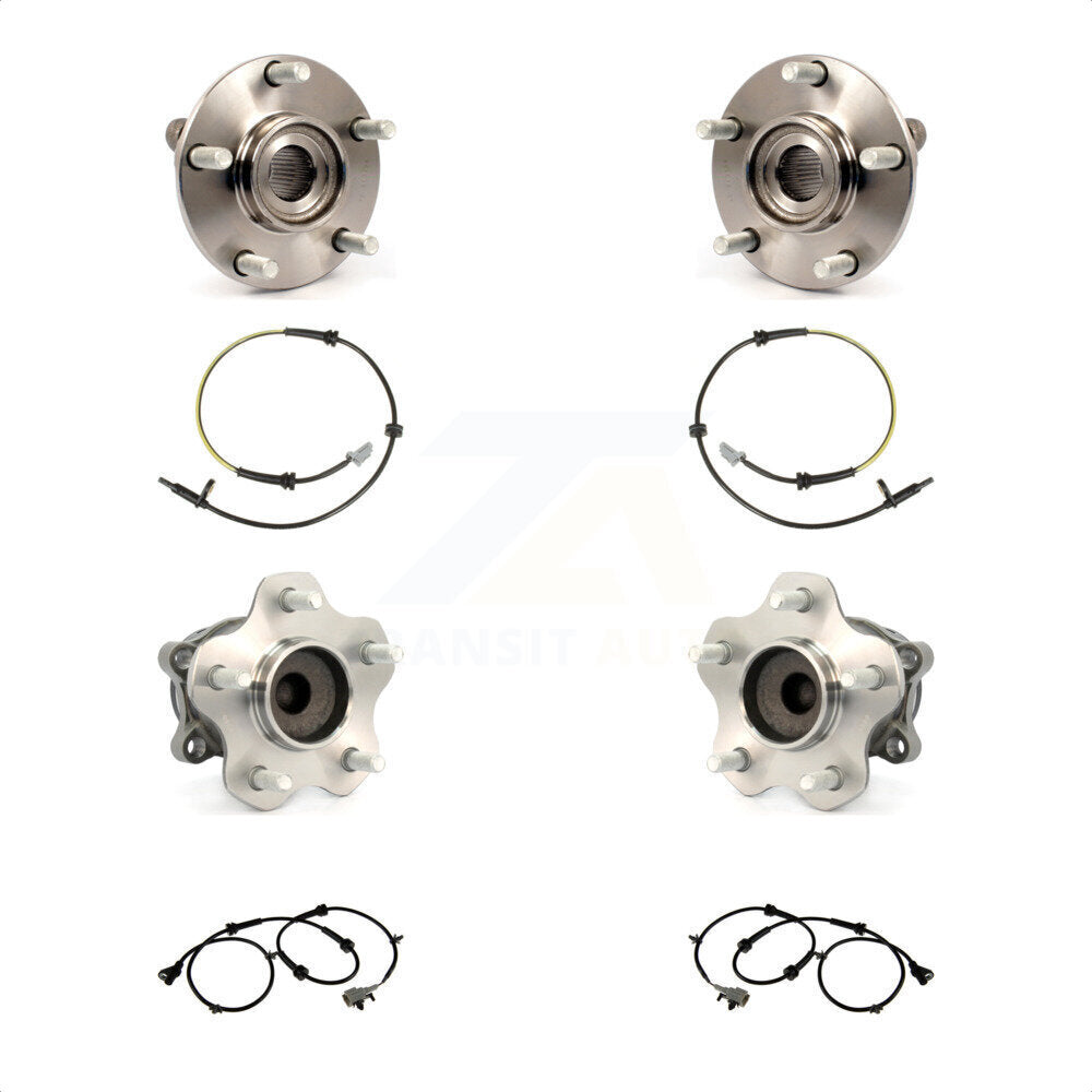 Wheel Hub Bearing ABS Sensor Front Rear Kit For Nissan Rogue Select with Harness